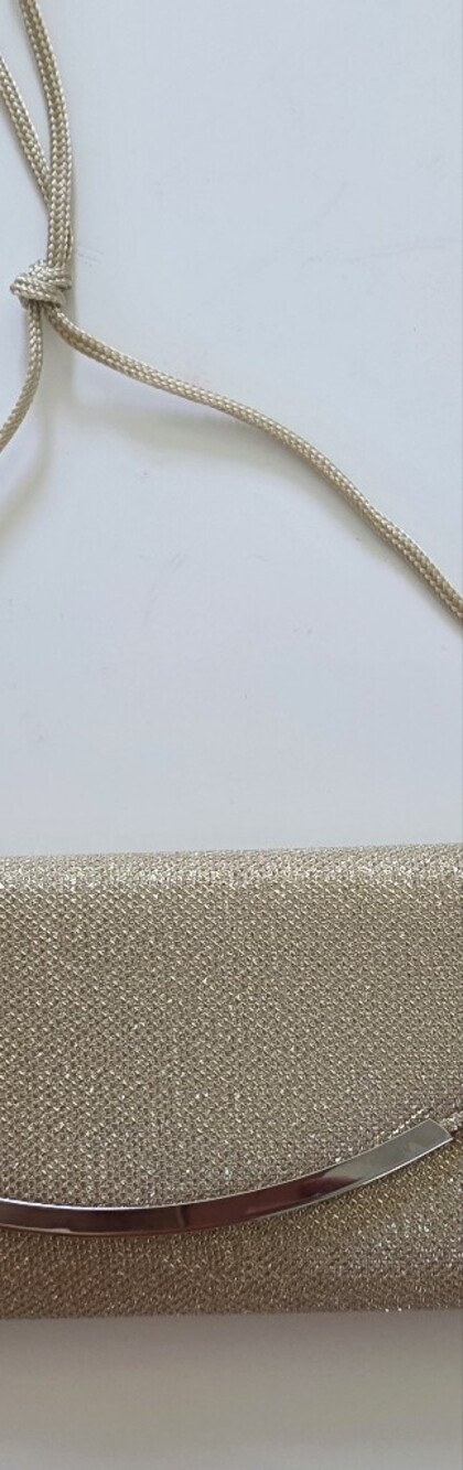 & Other Stories Sparkling Gold Evening Clutch with Chain Strap
